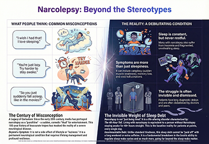 Infographic by The Sleep Translator titled The Invisible Wall: How Cataplexy Can Block Emotional Connection.