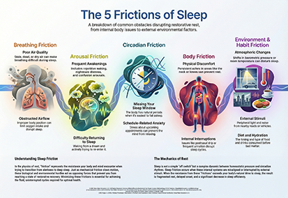 The 5 Frictions of Sleep: Common Obstacles Disrupting Restorative Rest