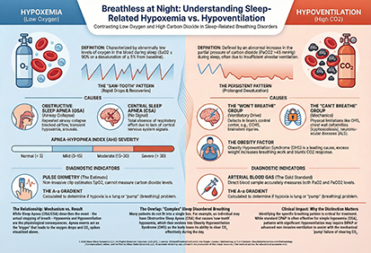Breathless at Night: Understanding Sleep-Related Hypoxemia vs. Hypoventilation