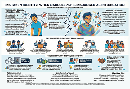 Mistaken Identity: When Narcolepsy is Misjudged as Intoxication